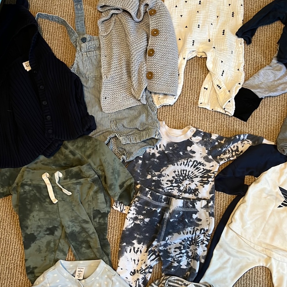 3-6 month baby boy.  All name brands, great condition.